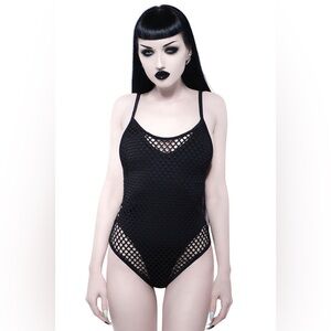 Killstar Fishnet One Piece Swimsuit